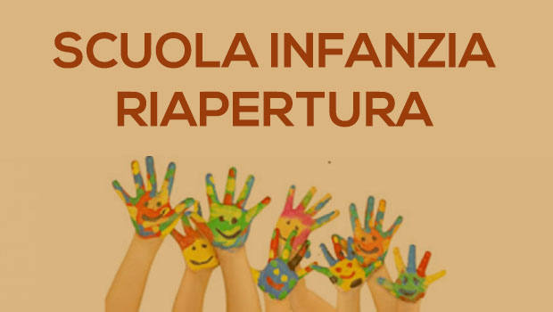 SCUOLA DELL’INFANZIA Riapertura Settembre 2020